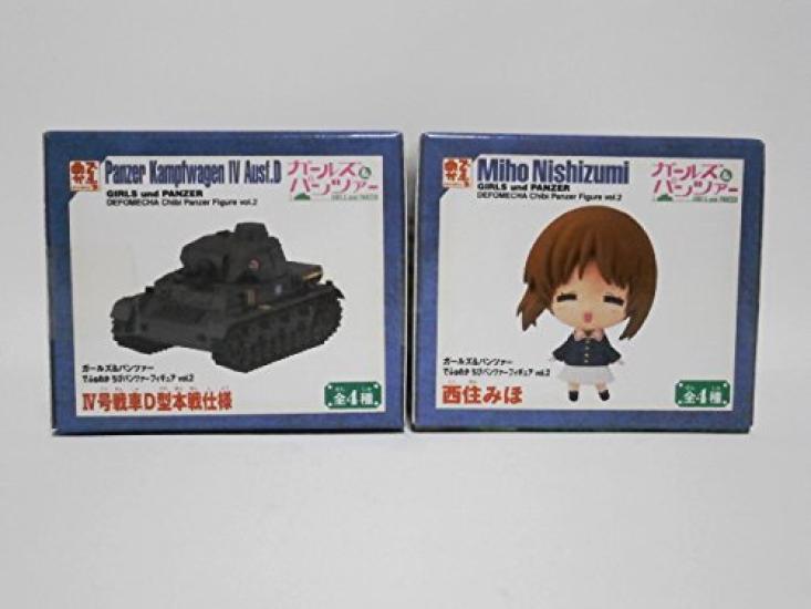 Girls Panzer Deformed Chibi Panzer Figure 2 Types Set Banpresto Prize & Vol.2