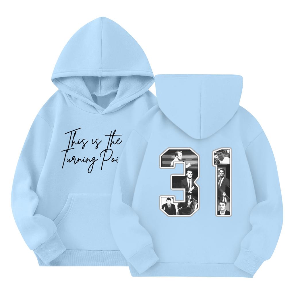 Children's Fashion Hooded Long Sleeved Printed Casual Pullover Sweatshirt Top