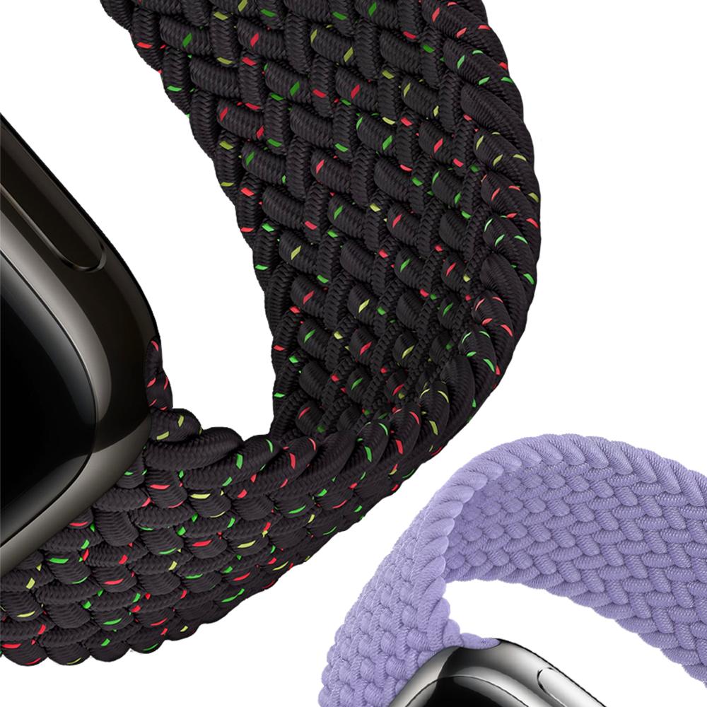 Плетеная петля Solo для Apple Watch Band 44 мм, 40 мм, 45 мм, 41 мм, 49 мм, 42 мм, 38 мм, эластичный браслет IWatch Series 7, 3 SE, 6, 8, ультра-ремешок для ремешка для наручных часов