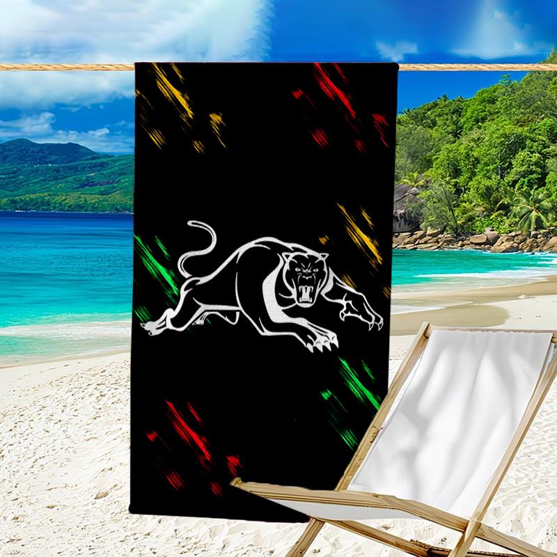 Panther Panthers Spirit Microfiber Beach Towel, Lightweight And Quick-Dry, for Summer Travel, Beach Essential, Swimming Pool Outdoor