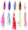 Anopono Tairaba Metal Jig Octopus 5 Taguri Lead Replacement Inchiku with Luminous for Bottom Fishing Bait, Colors/5-Piece Set, 180g, Hooks, 11.5cm,