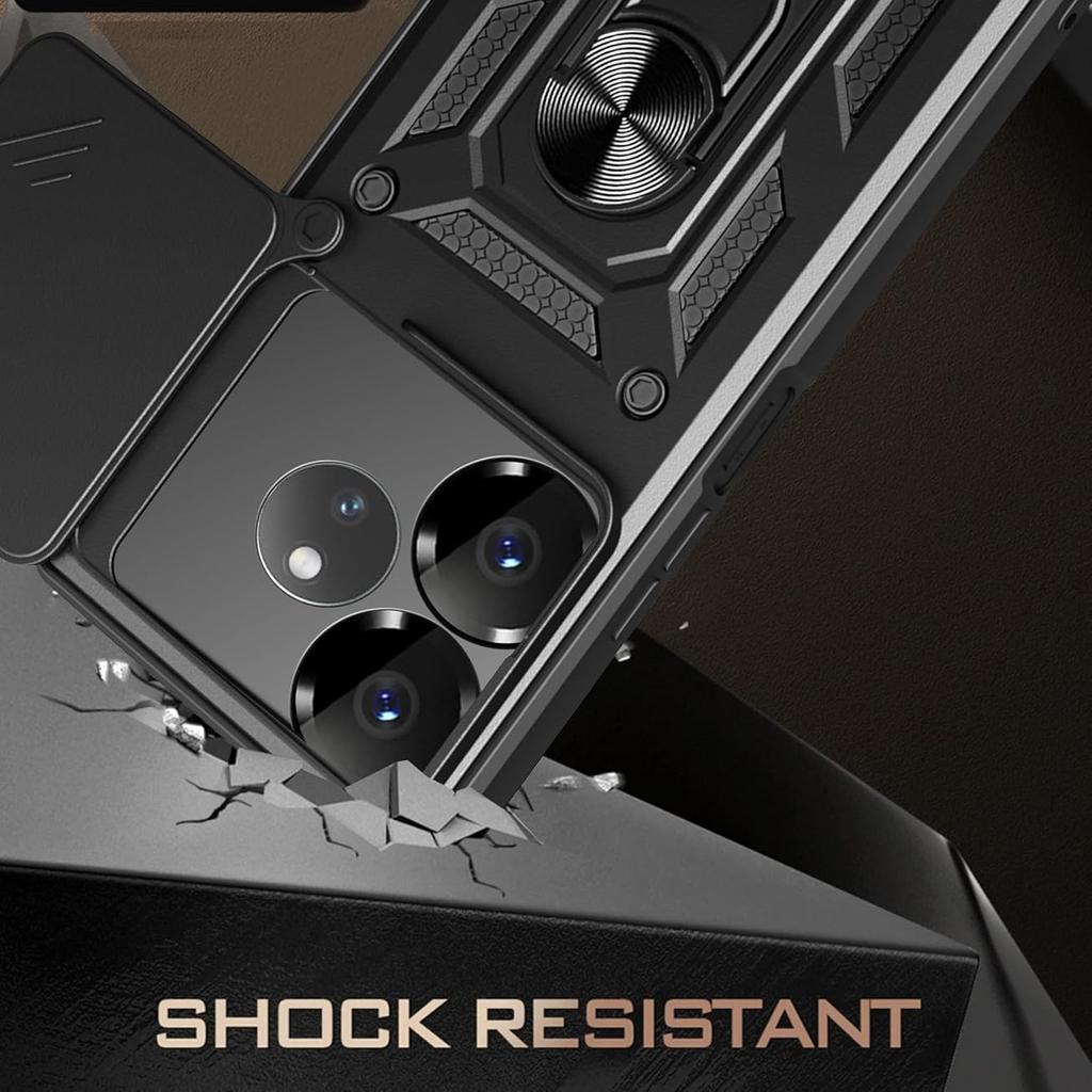 Armor Case For Realme GT 6 6T Neo 6 SE Neo6 Cover Lens Protection With Ring Magnetic Holder Coque Fundas