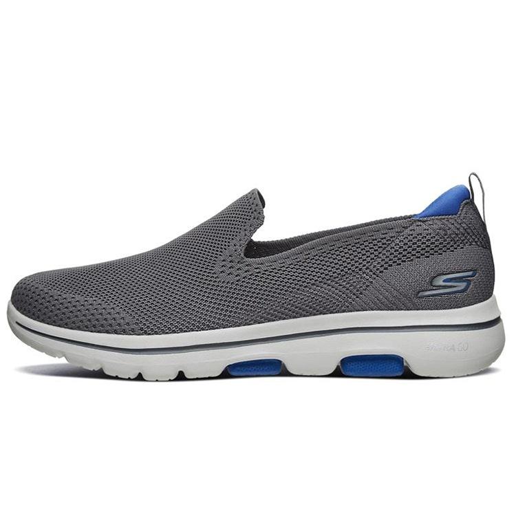 Skechers Go Walk 5 Низкие мокасины Серые Мужские 55500-CHAR