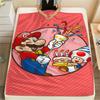 Mario Convenient Daily Blanket, Flannel Blanket with Unique Print for Indoor Sofa, Bed, Chair & Picnic.-TING