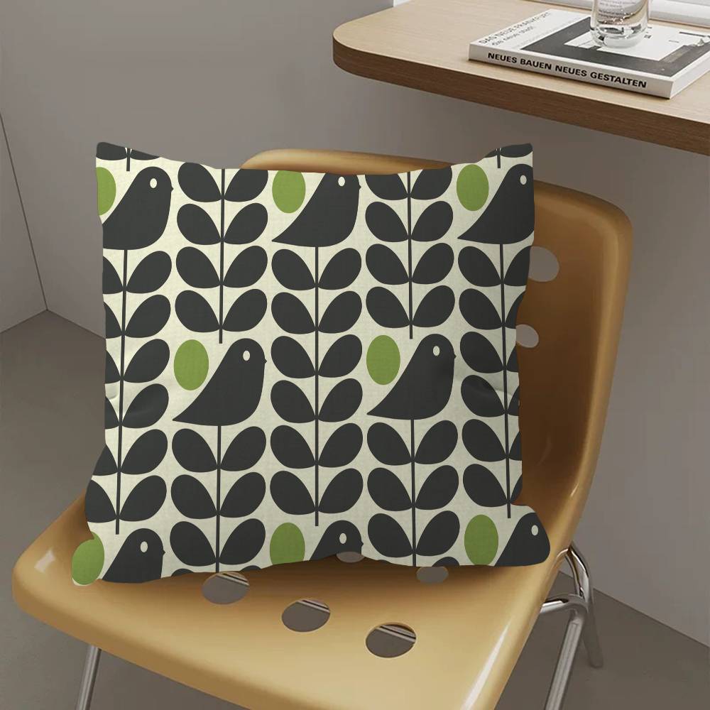 Orla Kiely Leaf Flower Lucky Dragon Pillow Cover Sofa Cushion Cover Home Room Decoration Children Gift