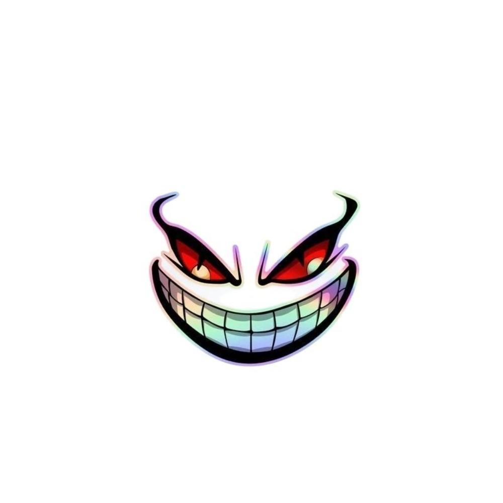 1PC Cool Car Fierce Red Eyes Sticker Reflective Motorcycle Sticker for Cars,Motorcycles,Helmet Etc