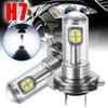 2x H7 80W 3000LM LED Car Headlight Fog DRL Driving Lamp Bulb 6000K White