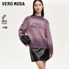 Veromoda Женский свитер с градиентом и принтом букв, с круглым вырезом