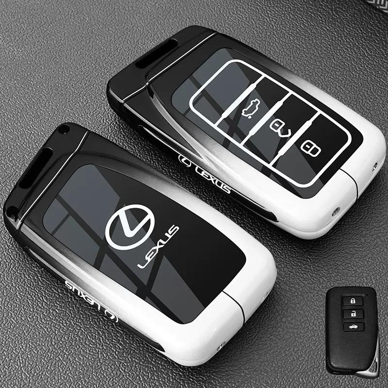 2026 Hot Interior Stickers Zinc Alloy Car Key Case Cover Protect Shell For Lexus NX 200 NX300H RX 350 450H ES 350 ES 300h Auto R