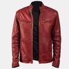 New Men Jacket Maroon Genuine Lambskin Real Leather Handmade Lambskin Soft Stylish
