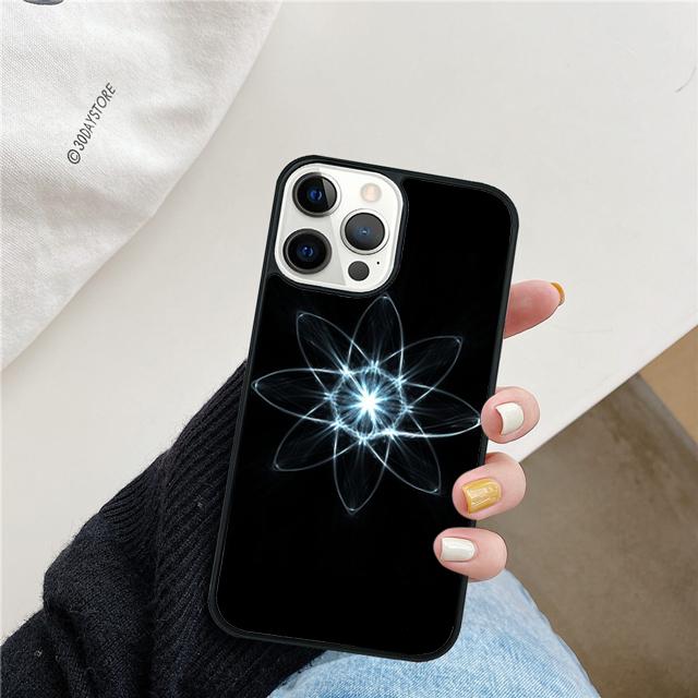 Атом Химия Наука дизайн Чехол для телефона Cover Для iPhone 17 Air 15 16 Pro Max 14 13 12 11 Pro Max Plus Coque