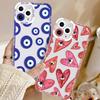 Red Eye Pattern Soft Phone Case For iPhone 15 14 Pro 12 11 13 Pro Max XR XS X 12 Mini 7 8 15 Plus SE Silicone Shockproof Cover