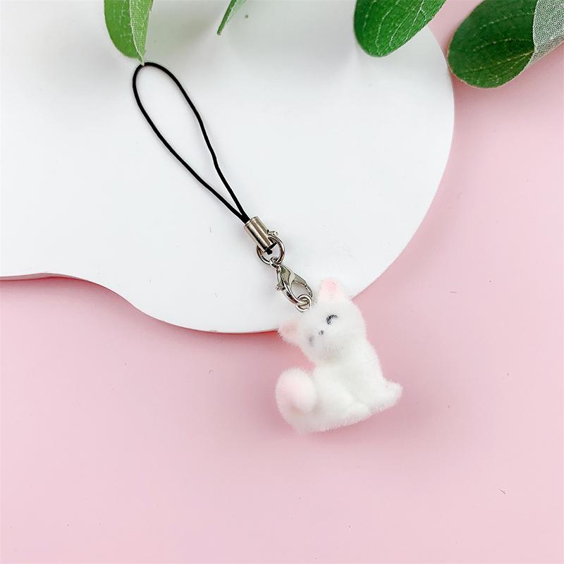 Милый брелок в виде медведя, мультяшного кролика, щенка, телефона, цепочка для наушников, чехол, кулон, шнурок, рюкзак, сумка, декор, автомобильный брелок