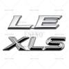 OAOV1 Car Styling 3D LE XLS XLE Car Metal Alloy RearTrunk Fender Adhesive Badge Body Tailgate Displaceme Emblem For Toyota Sienna