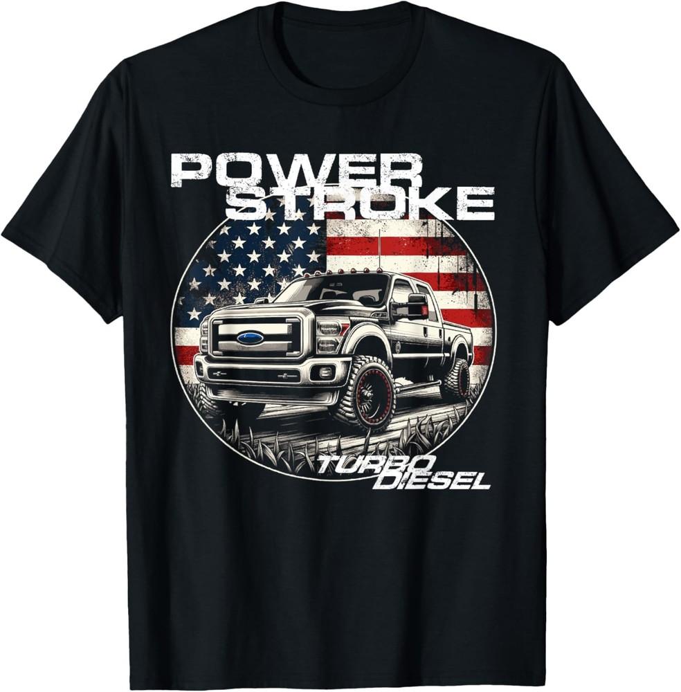 Дизельный грузовик Power Stroke 6.7 Угольный Дизельная мощность Футболка Унисекс Футболка