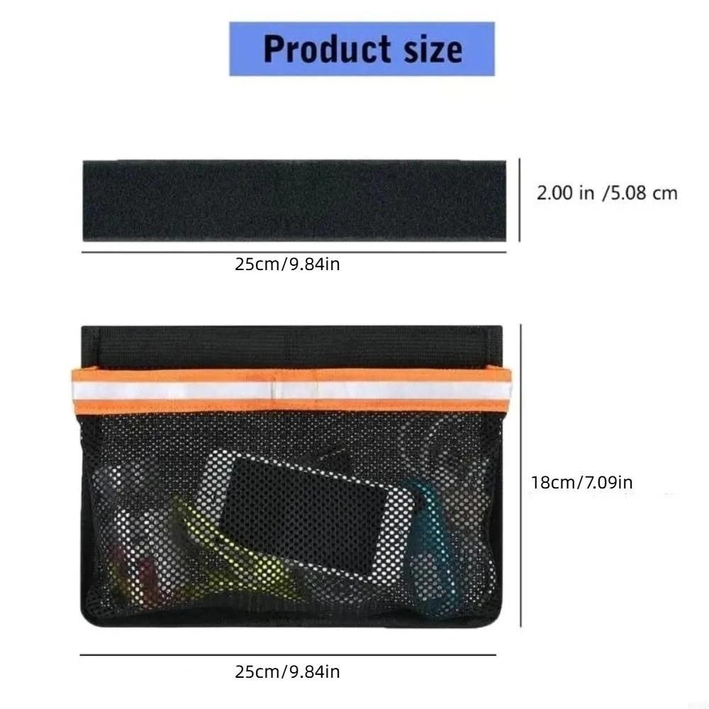 with Reflective Strips Marine Organizers Portable Deck Storage Pouch for Fishing