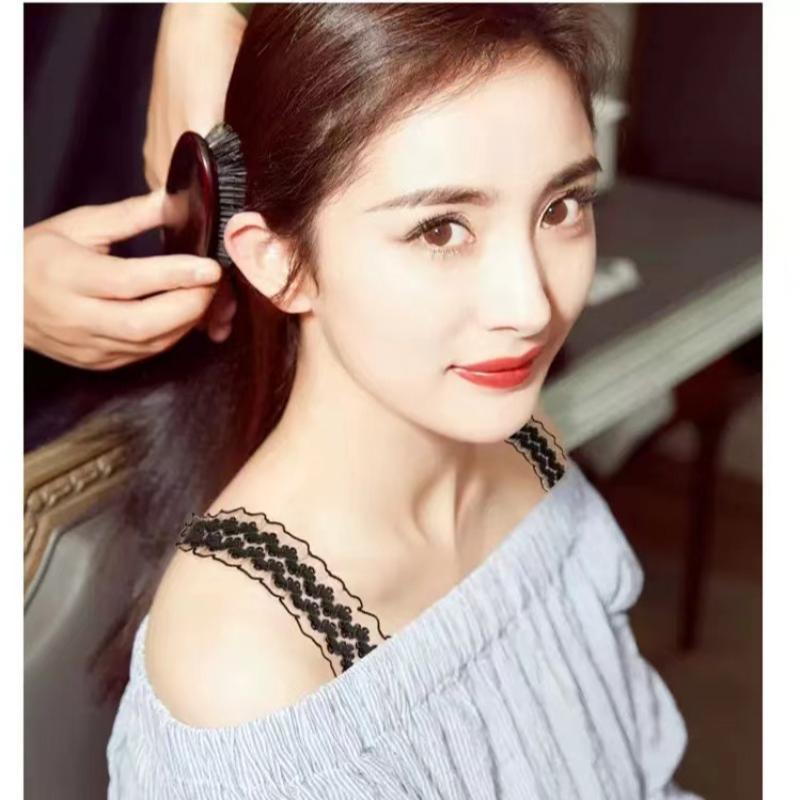 1pair Underwear Accessory Ruffles Bra Straps Adjustable Non-Slip Lace Stretch