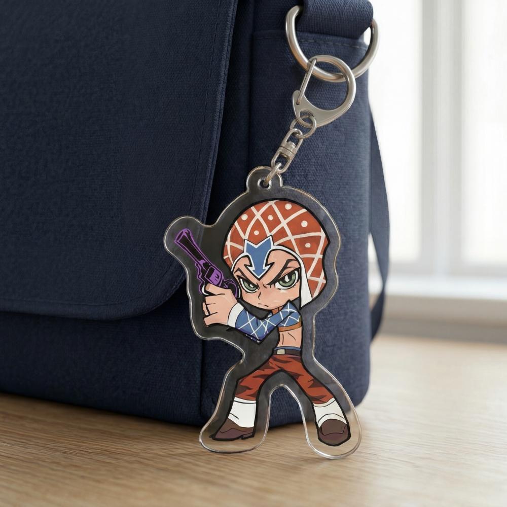 2026 Новый JoJo's Bizarre Adventure Чиби Акриловый Брелок JJBA Джотаро Джорно Джолин Дио Джоске Бруно Брелок Кавайный Аниме Сумка Подарок