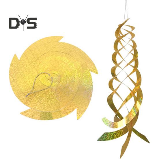 Спиральный отражатель для отпугивания птиц, высокоотражающий вращающийся спиннер для дома и улицы, сада, двора, фермы, подвесное устройство для отпугивания птиц, украшение