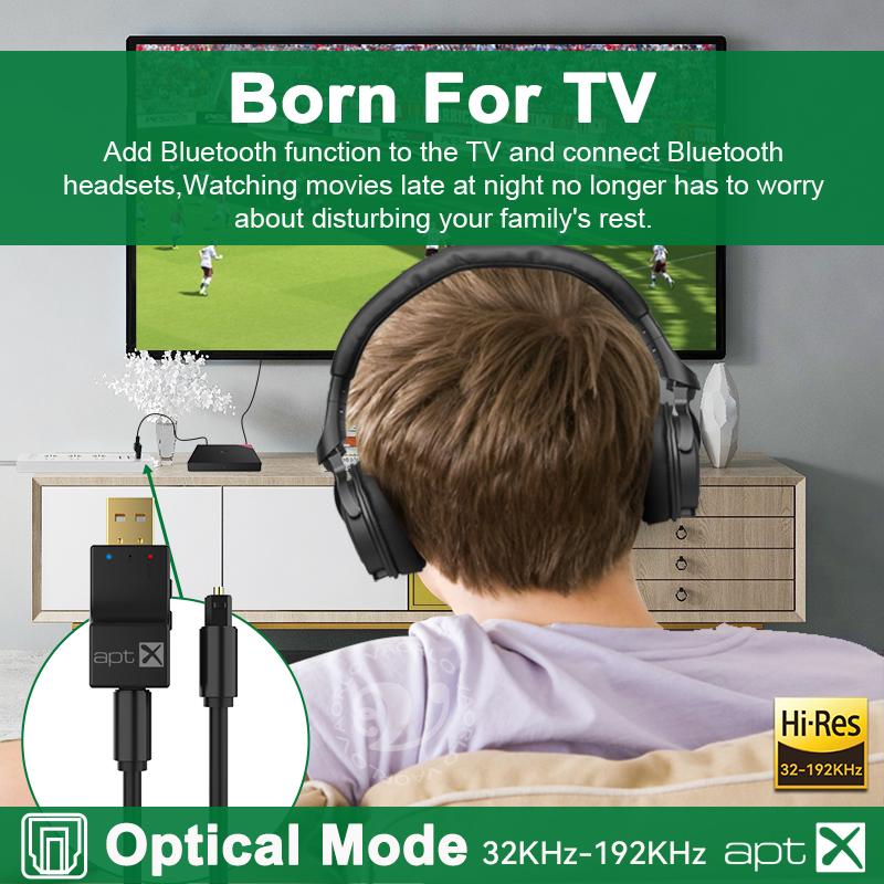 USB оптоволоконный APTX Bluetooth аудио передатчик aptX-Adaptive/HD/LL Hifi многоточечный беспроводной адаптер для PS4/3 Xbox TV PC