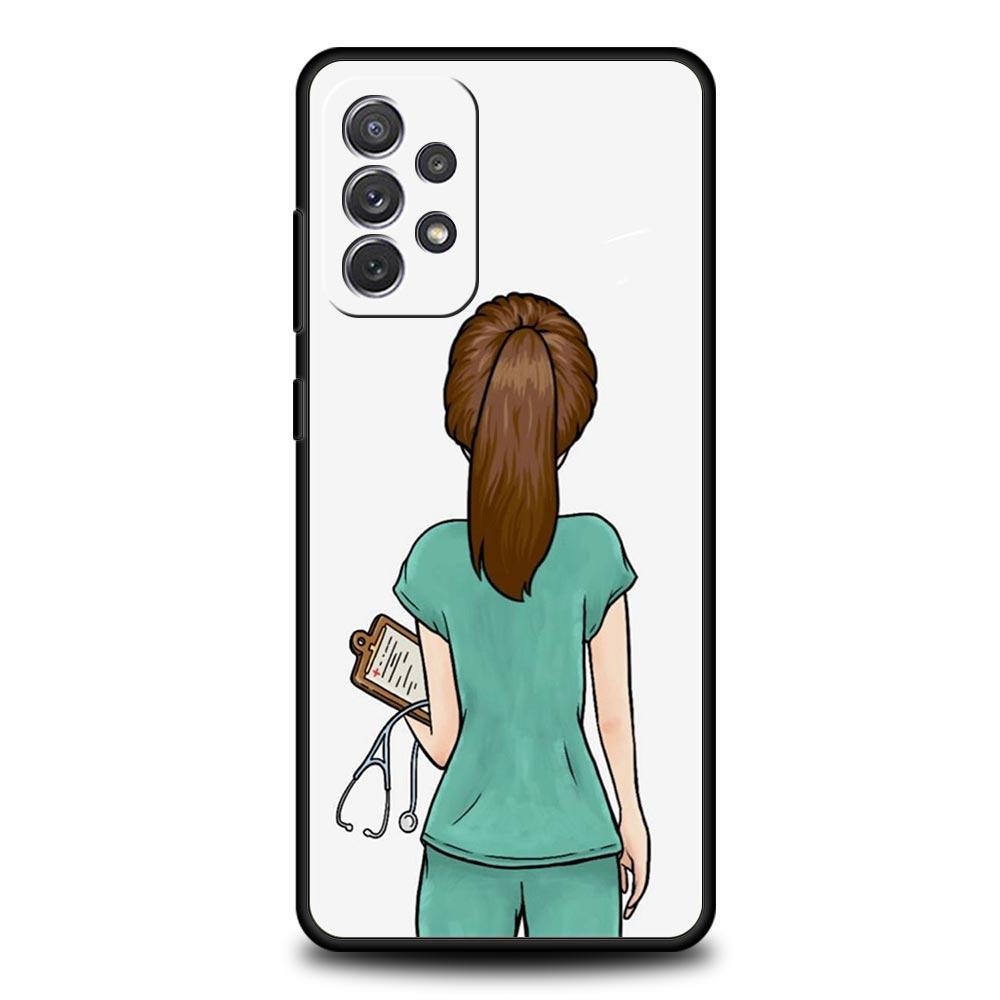 Чехол для телефона Samsung Galaxy A15 A13 A51 A71 A41 A31 A21S A03S A05 A35 A55 A23 A25 A33 A53 A73 5G Cover Доктор Медсестра Медицинский