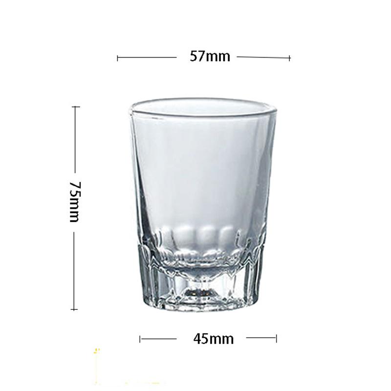 90 мл/71 мл Маленький винный бокал с толстым дном Классическая рюмка для крепких напитков Роскошный бокал для виски Бокал для высококлассного зарубежного вина Барные аксессуары