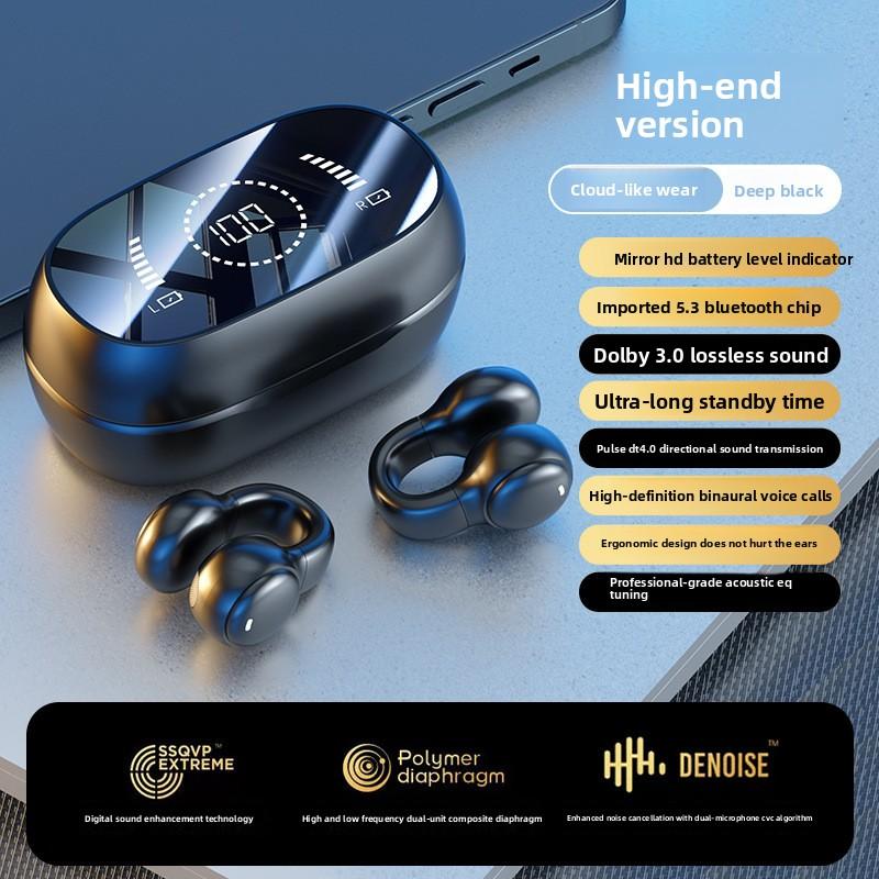 Admisitr Беспроводные Bluetooth-наушники M47 оснащены ушным зажимом, дисплеем уровня заряда батареи и обеспечивают чрезвычайно долгое время работы от аккумулятора.