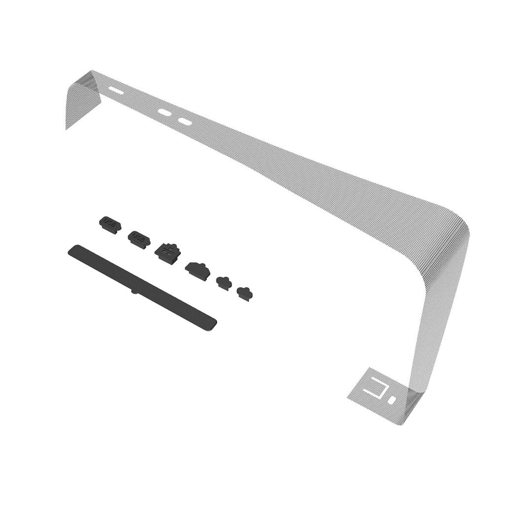 Пылезащитная накладка на среднюю полосу консоли, гибкая защитная сетка с силиконовыми пылезащитными заглушками для PS5 Slim, крышка радиатора