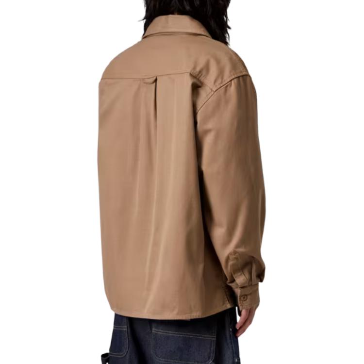 Carhartt WIP FW25 Рубашка Kelly Jac Квадратная этикетка На пуговицах Длинный рукав Мужские рубашки I036271-2FS-02