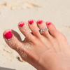 1 Pc Silvery Color Summer Beach Toe Ring Love Endless Adjustable Toe Ring for Women Foot Ring Female Bohemian Beach Jewelry