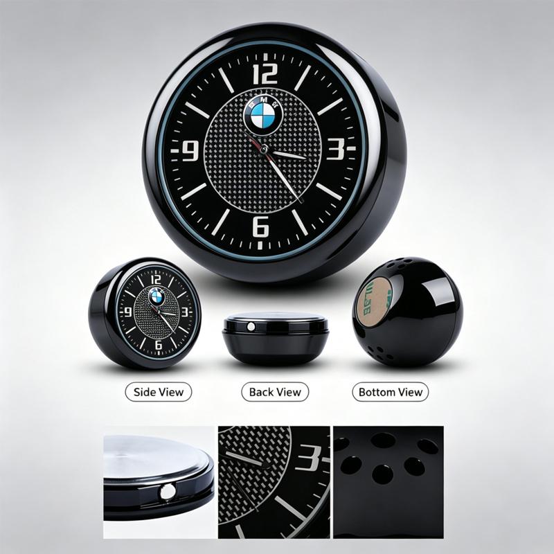 For BMW M X1 X3 Car Interior parts mini Clock Watch Auto Electronic Quartz Watch For BMW 5Series 3Series X5 1Series X3 Series X6 X1 M3 Z4 GT X3 SE9