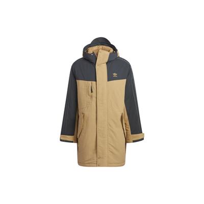 Оригинальная зимняя коллекция FW23, хлопковая куртка с цветными блоками и пуговицами средней длины, мужская верхняя одежда, картонно-желтый IU4790