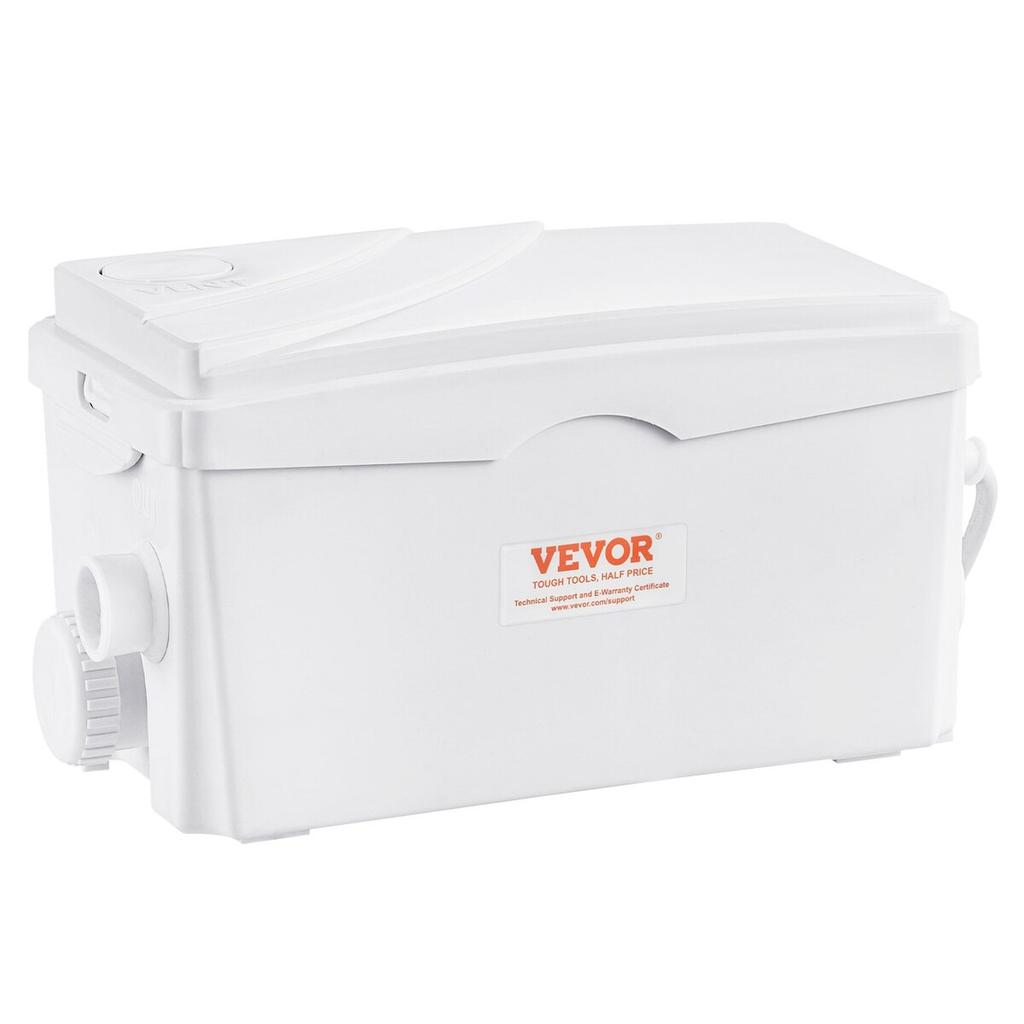 Macerator Disposal Pump Basement Macerator Pump 350 W, 6000 L/h Flow, 7 M Discharge Head, Wastewater Pump With 3 Water Inlets For Basement, Kitchen,