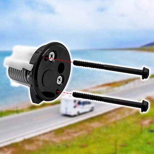 Black ABS+Metal Spring Seat Kit for Room (1 Set)