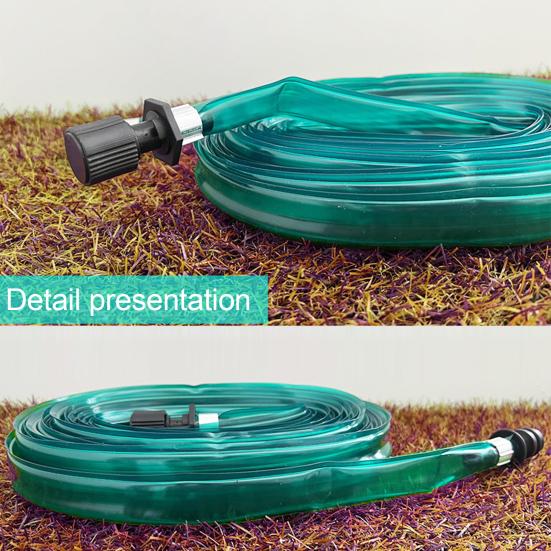 Garden Irrigation Water Pipe 1/2" Diameter Leakproof Anti-Kink with Anti-extrusion Coupler Outdoor Lawns Water Hose Garden Hose