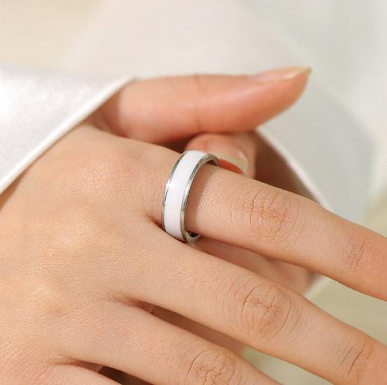 2023 Высококачественное черное керамическое титановое стальное кольцо на палец, модное унисекс, стильное, корейское легкое люксовое, без выцветания