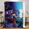 Coraline Fleece Blanket King Size Fluffy Soft Blankets & Throws Bed Throw Home Interior Microfiber Bedding Knitted Plaid Knee &