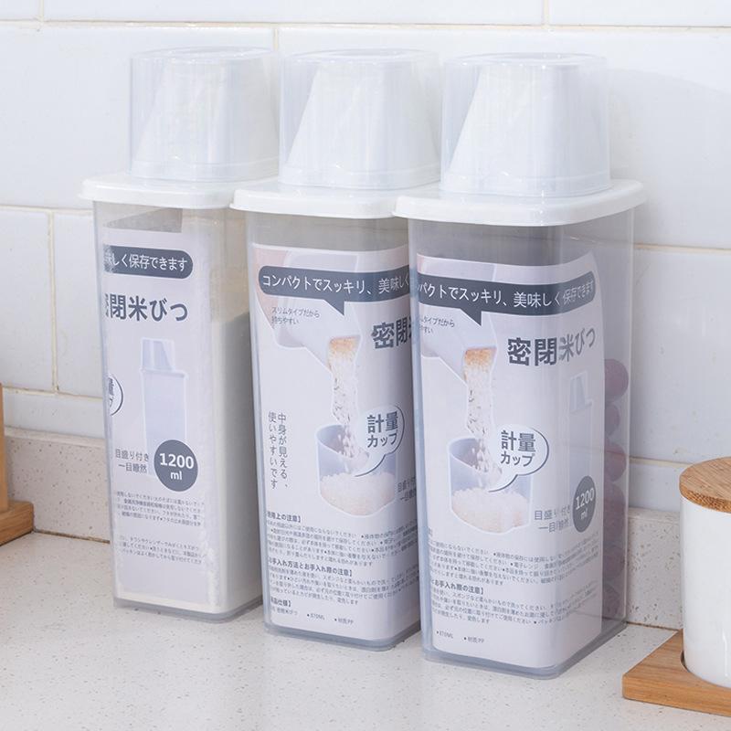 Кухонный контейнер для продуктов Герметичный криспер Емкость для зерна Хранение Сортировка кухни Контейнер для хранения риса Бутылки и банки