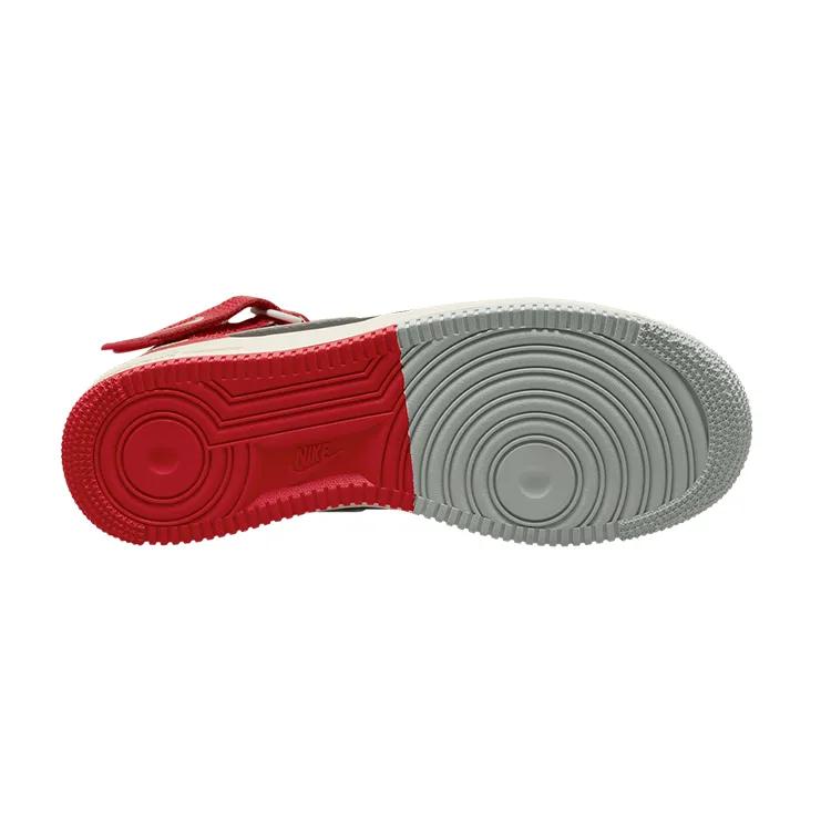 Nike Air Force 1 Mid '07 LV8 'Split - University Red Black' (Unisex) Black / Coconut Milk / Light Silver / University Red / Black Skate Shoes