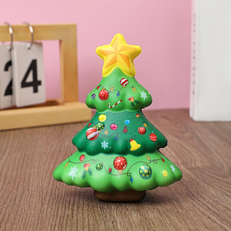 1/4Pcs Christmas Anti-Stress Relief Toy Santa Claus Xmas Tree Squeeze Bounce Toy Kids New Year Gift 2025 Christmas Party Decor