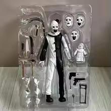 NECA Фигурка Арт Фигурка Клоуна Террифаер Дамиена Леоне Фигурка Действия Модель Игрушки Суставная Подвижная Кукла Игрушки Подарки