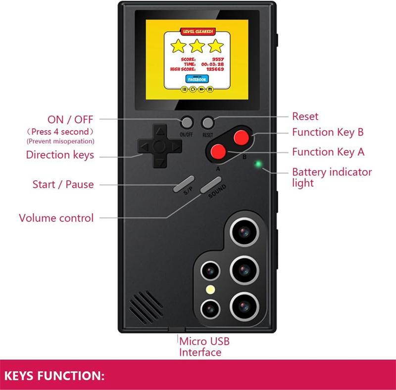 Ретро забавный игровой чехол Game Boy для Samsung Galaxy S21 S22 S23 S24 Ultra S20 Fe Note 10 20 Plus S24Ultra чехол для консоли Gameboy