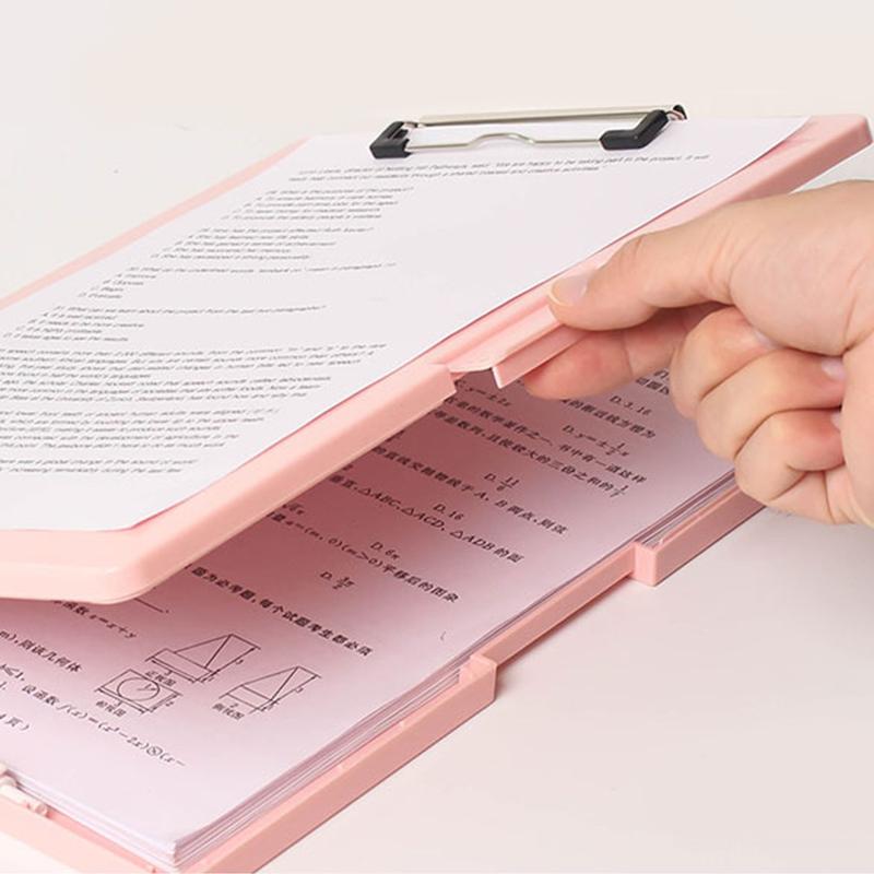Многофункциональный блокнот для записей А4 Папка-доска Зажим для контрольной бумаги Коробка для хранения Органайзер