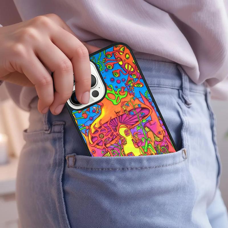 Магический Триповый Психоделический Арт Чехол для Телефона Для iPhone 17 Air 15 16e 14 13 Pro Max Coque 12 11 Pro Max PLUS чехол