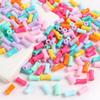 Акриловые Цветные Бамбуковые Бусины Бусины Пони Рассыпные Бусины Ручной Работы DIY Браслет Разделитель Бусин Материал для Ожерелья Аксессуары