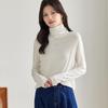 Women's Silk Blend Turtleneck Knit Top