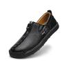 2025 популярная кожаная обувь мужская однопедальная прошитая подошва повседневные мужские лоферы большого размера мужская обувь 4748
