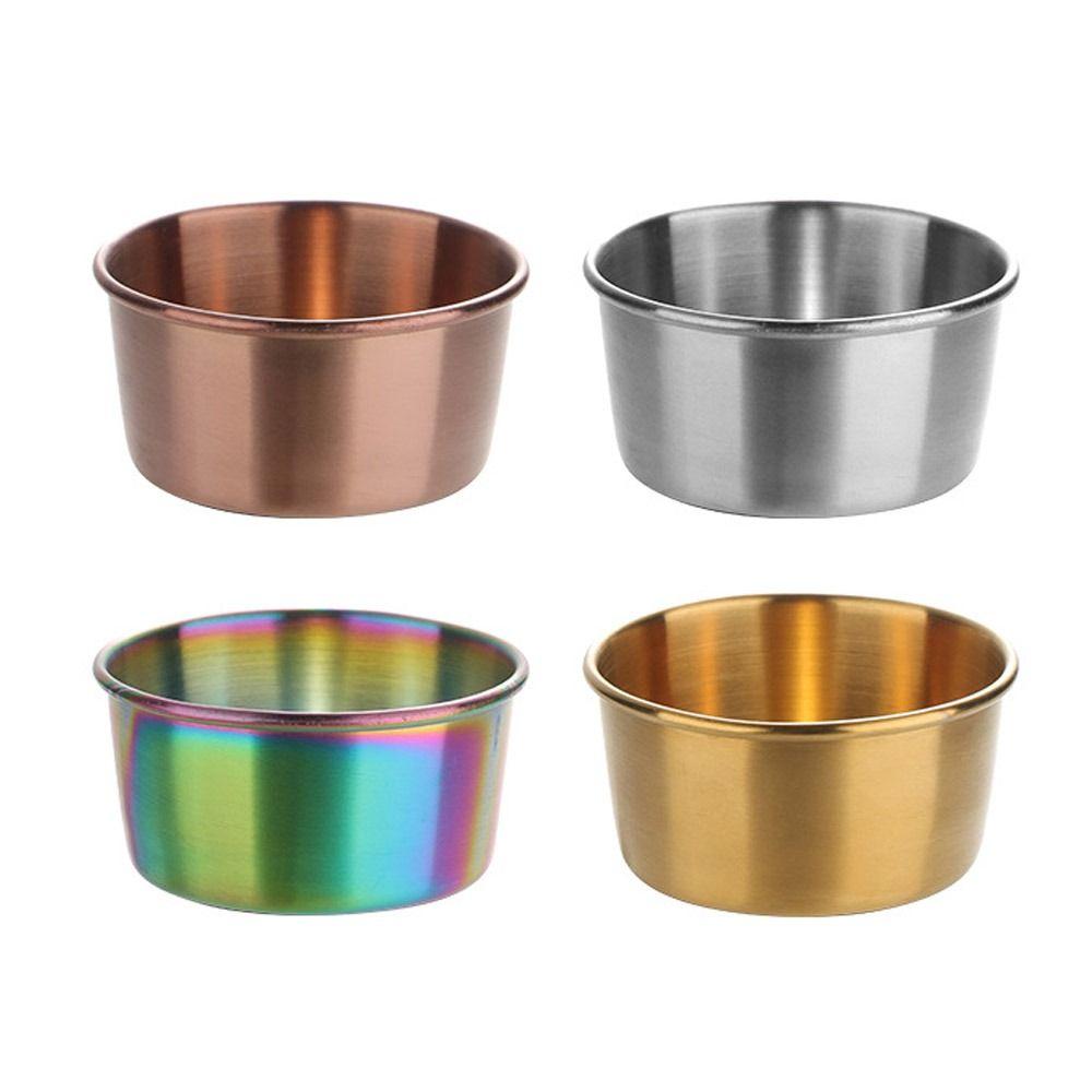 Stainless Steel Dipping Bowl Condiment/Sauce Sauce Cup Creative Seasoning Plate