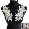 Embroidery Three-Dimensional Lace Lace Collar Hollow Imitation Pearl Cloth Sticker Diy Decal Clothing Accessories