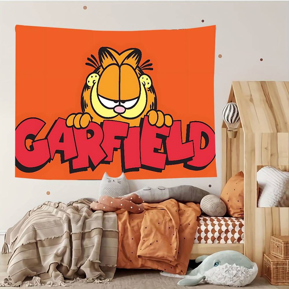 Cute CatGGarfieldsBackdrop Tapestry Customizable Tapestries Of Various Styleswall Hangings Celebrity Photo Printing